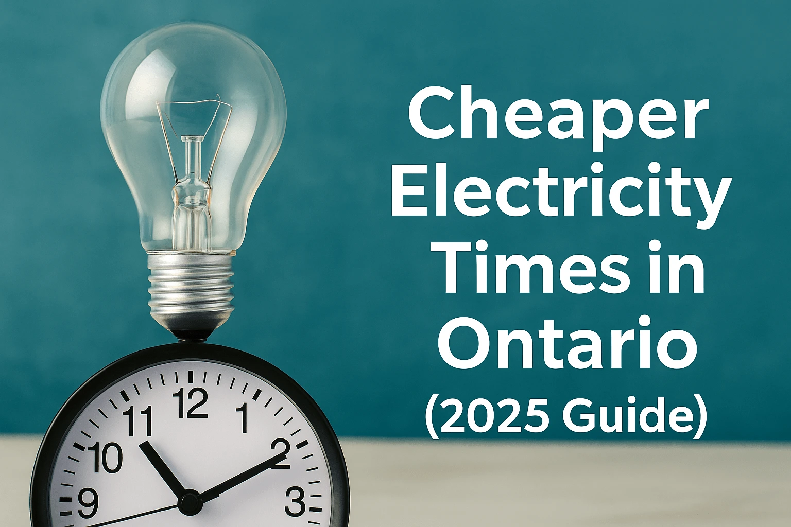 Cheaper Times to Use Electricity in Ontario – and Why It Matters for Your Budget
