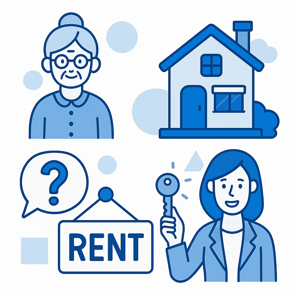 Abstract icons for Ontario landlord dilemmas and solutions